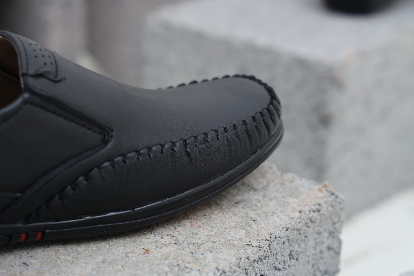 WellFit Men’s Black Slip-On Loafer