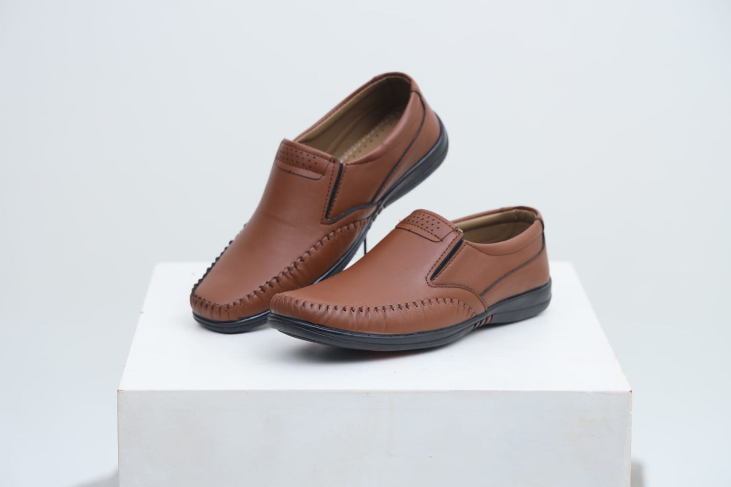 WellFit Men’s Tan Slip-On Loafer