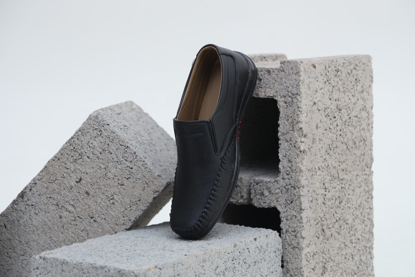 WellFit Men’s Black Slip-On Loafer