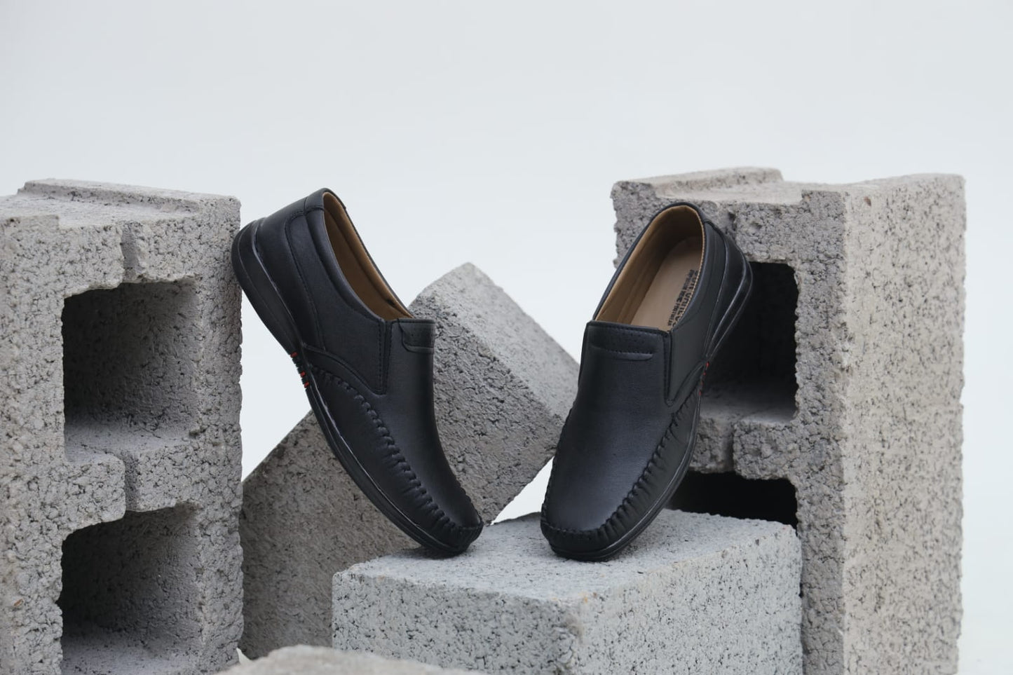 WellFit Men’s Black Slip-On Loafer